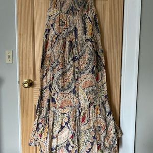 Colorful maxi beach dress